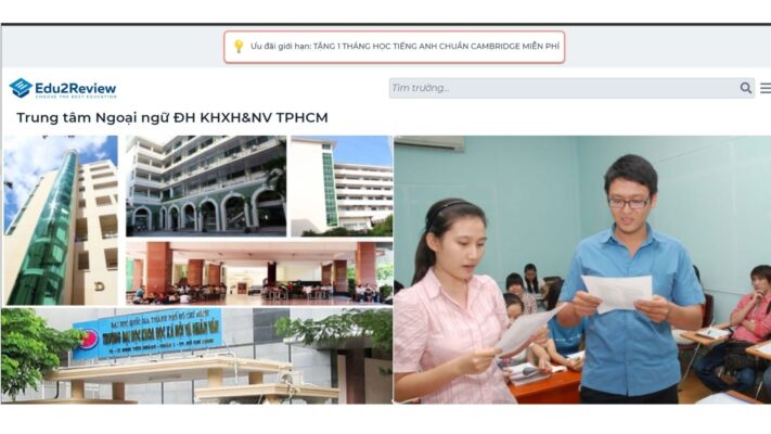 Trung tâm ngoại ngữ trường Đại học KHXH & NV – ĐHQG TPHCM rất uy tín trong lĩnh vực ngôn ngữ