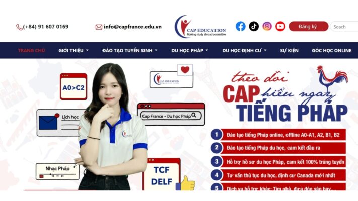 Cap France - trung tâm tiếng Pháp có kinh nghiệm lâu năm